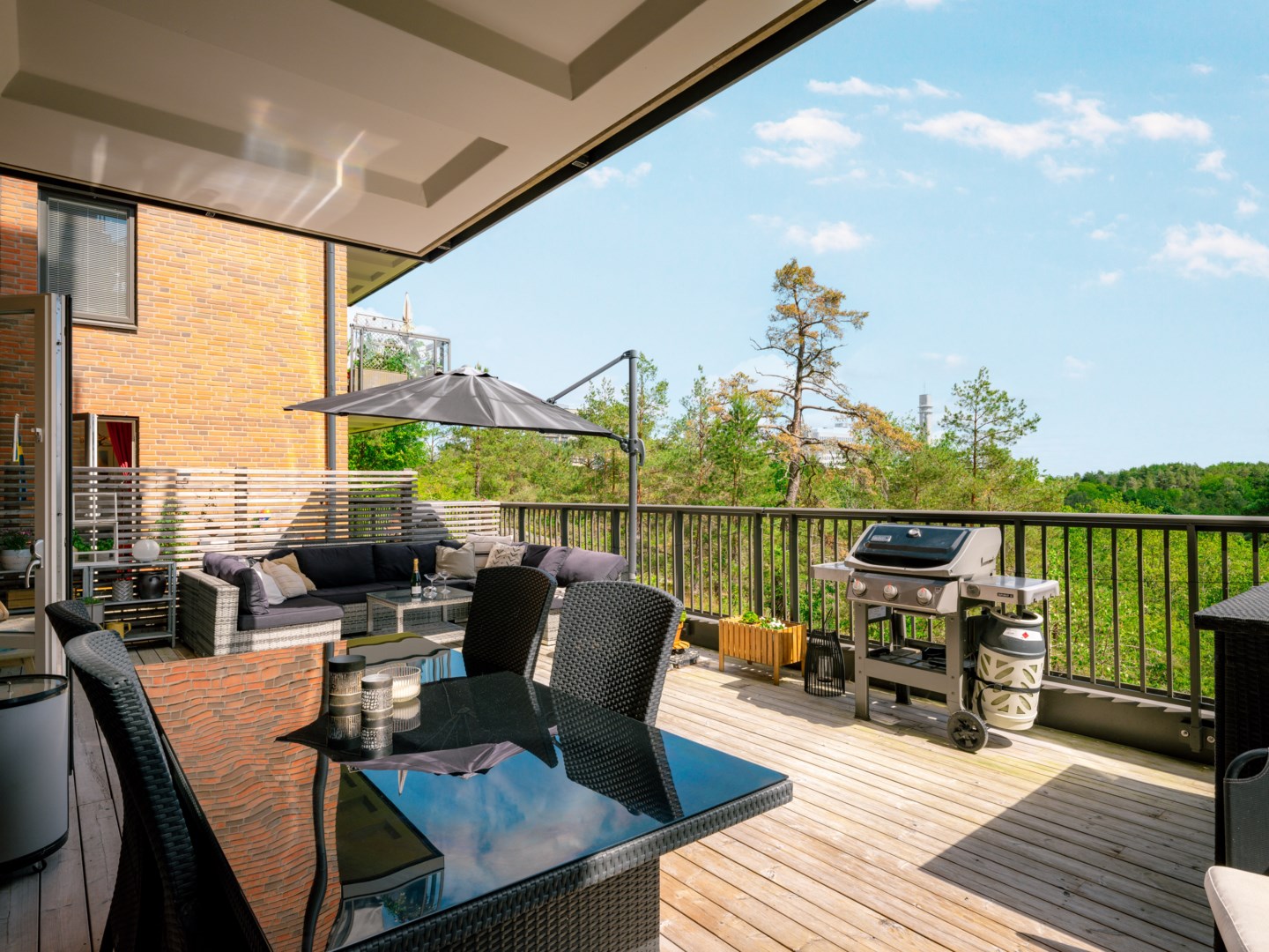 Bostadsbild från Kamrerarvägen 38, Kommande i Hägerstensåsen, Stockholm