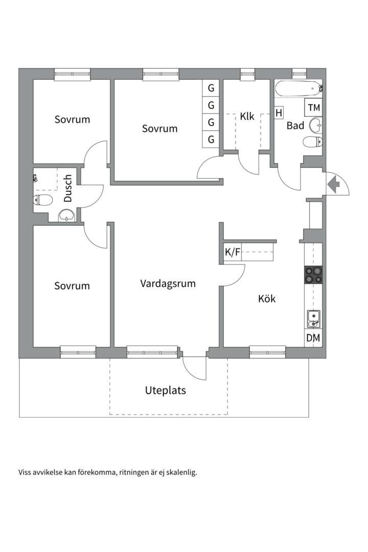 Planlösning från Gotlandsresan 99, Till salu i Sävja, Uppsala