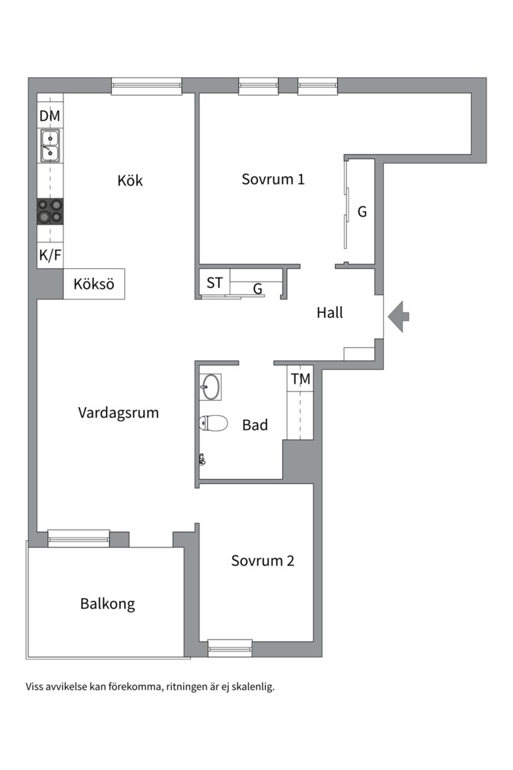 Bostadsbild från Stora gatan 1A, Till salu i City, Västerås