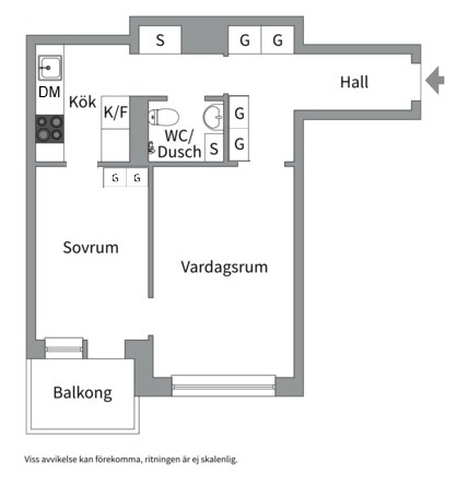Planlösning från Rålambsvägen 50, Kommande i Kungsholmen - Fredhäll, Stockholm