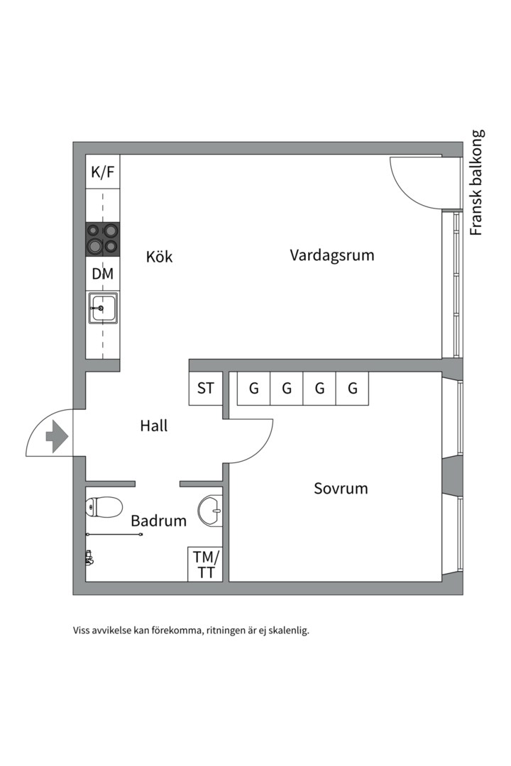 Planlösning från Valborgsmässovägen 20A, Till salu i Midsommarkransen - Telefonplan, Stockholm