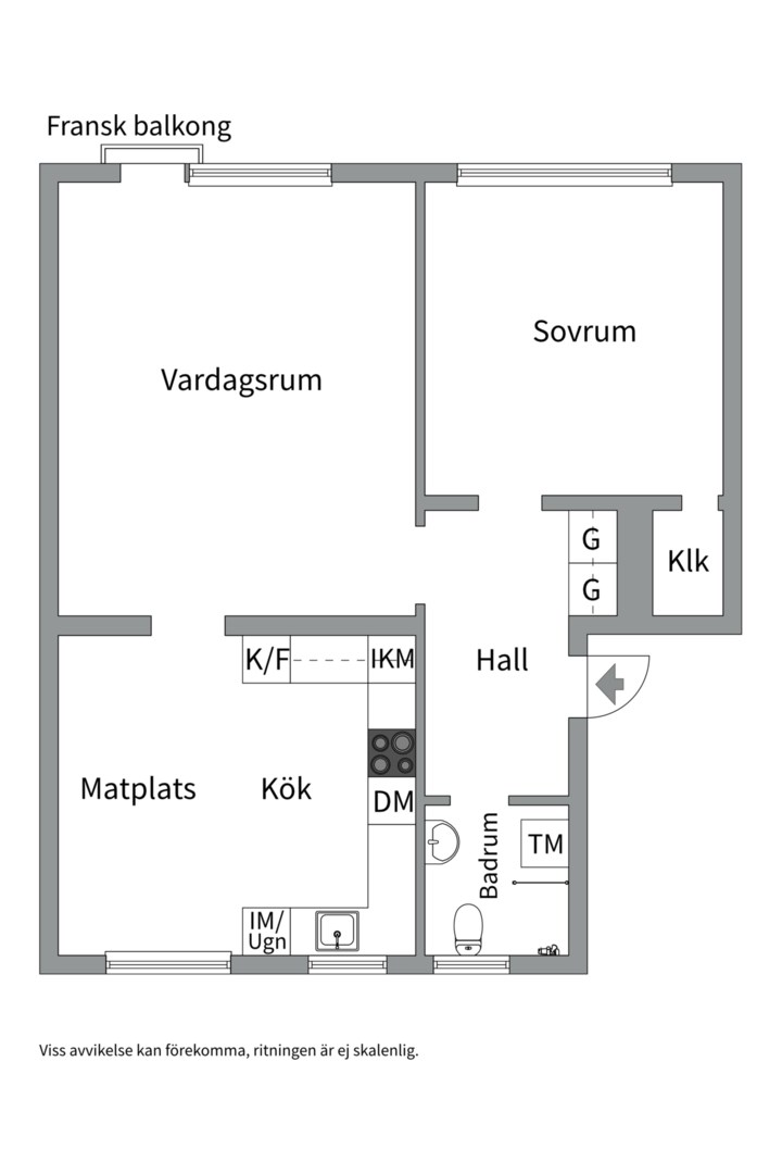Planlösning från Inteckningsvägen 64, Till salu i Hägerstensåsen, Stockholm