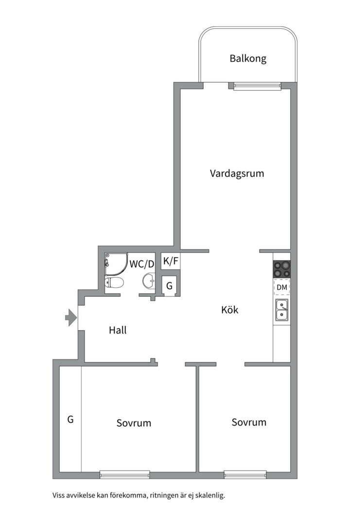 Bostadsbild från Vasagatan 41A, Såld i Centrum, Västerås
