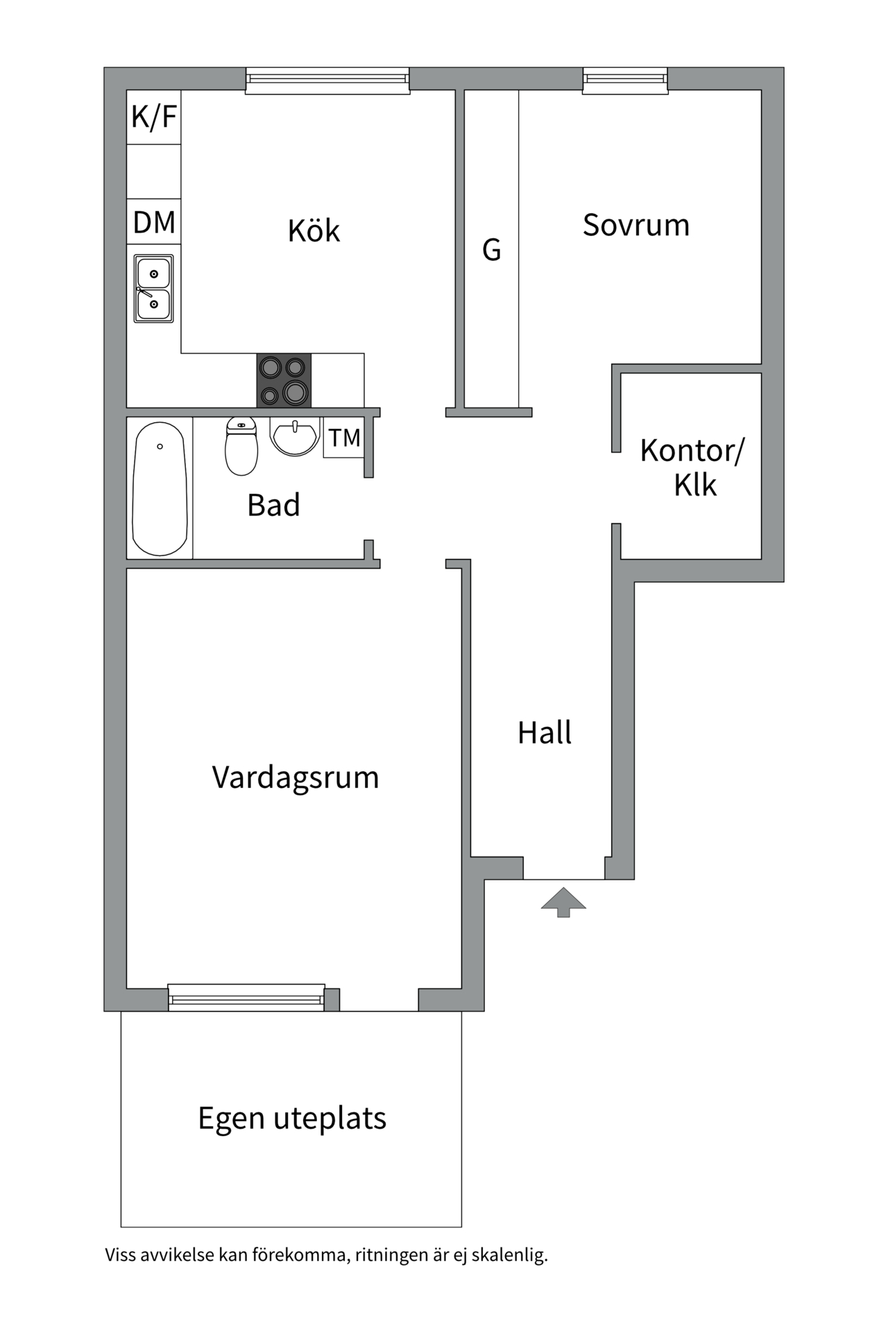 Bostadsbild från Oslogatan 115, Kommande i Ekeby, Uppsala