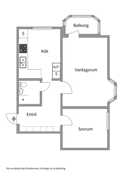 Planlösning från Alphyddevägen 33, Till salu i Alphyddan, Nacka