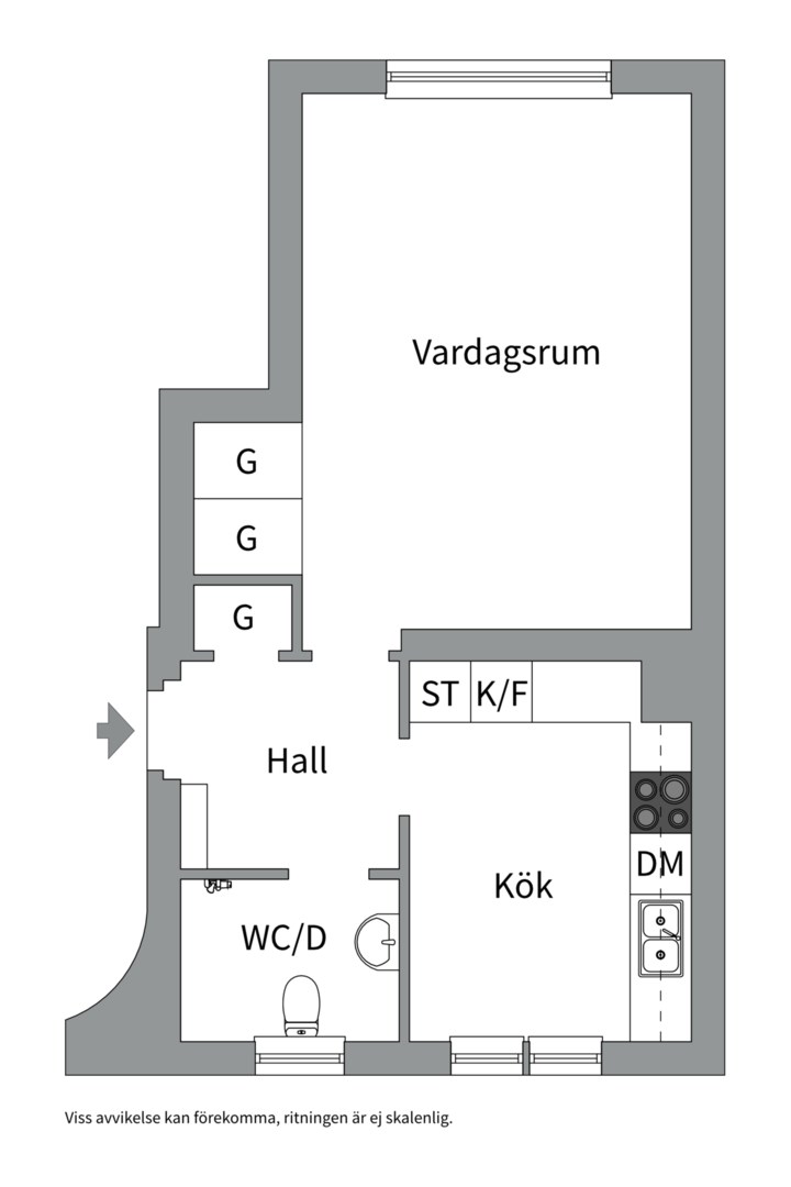 Planlösning från Kransbindarvägen 29, Kommande i Midsommarkransen, Stockholm