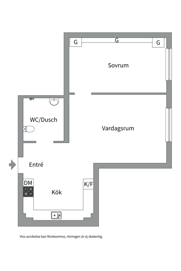 Planlösning från Kungsklippan 11, Kommande i Kungsholmen - Kungsklippan, Stockholm