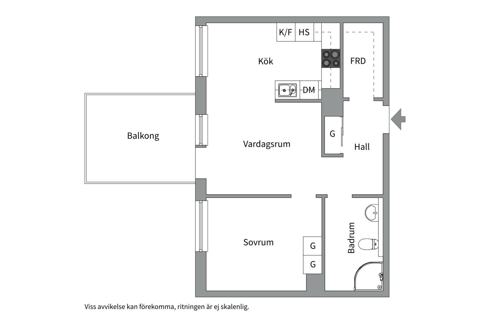Bostadsbild från Sågargatan 8B, Kommande i Kungsängen, Uppsala