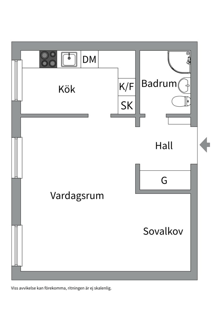 Planlösning från Hjalmar Brantingsgatan 21, Till salu i Fålhagen, Uppsala
