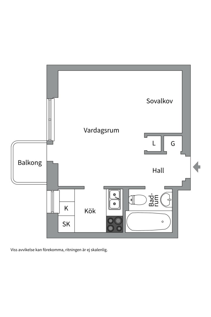 Planlösning från Bokbindarvägen 55, Till salu i Hägerstensåsen, Stockholm