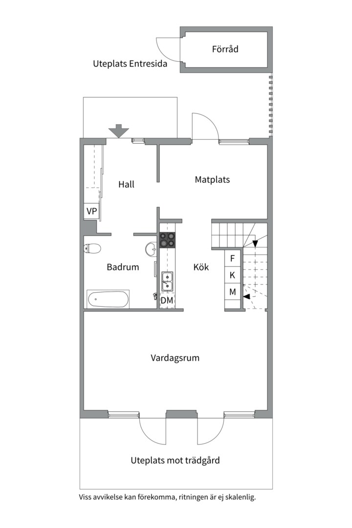 Planlösning från Åbroddsvägen 2J, Till salu i Kummelnäs, Nacka