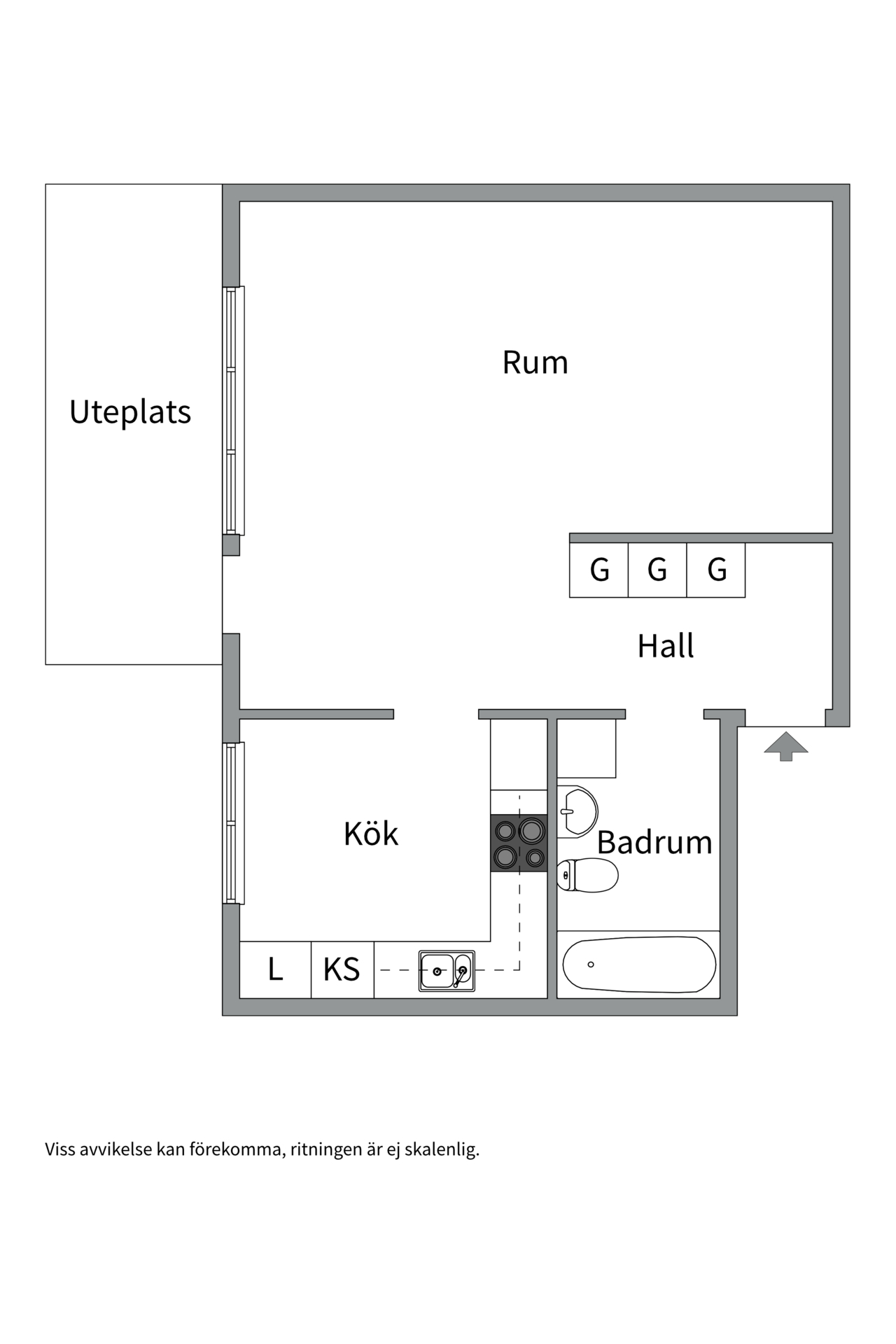 Bostadsbild från Blomstervägen 34, Kommande i Finntorp, Nacka
