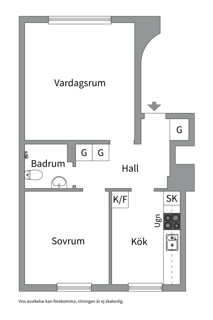Planlösning från Arvodesvägen 7, Kommande i Hägerstensåsen, Stockholm