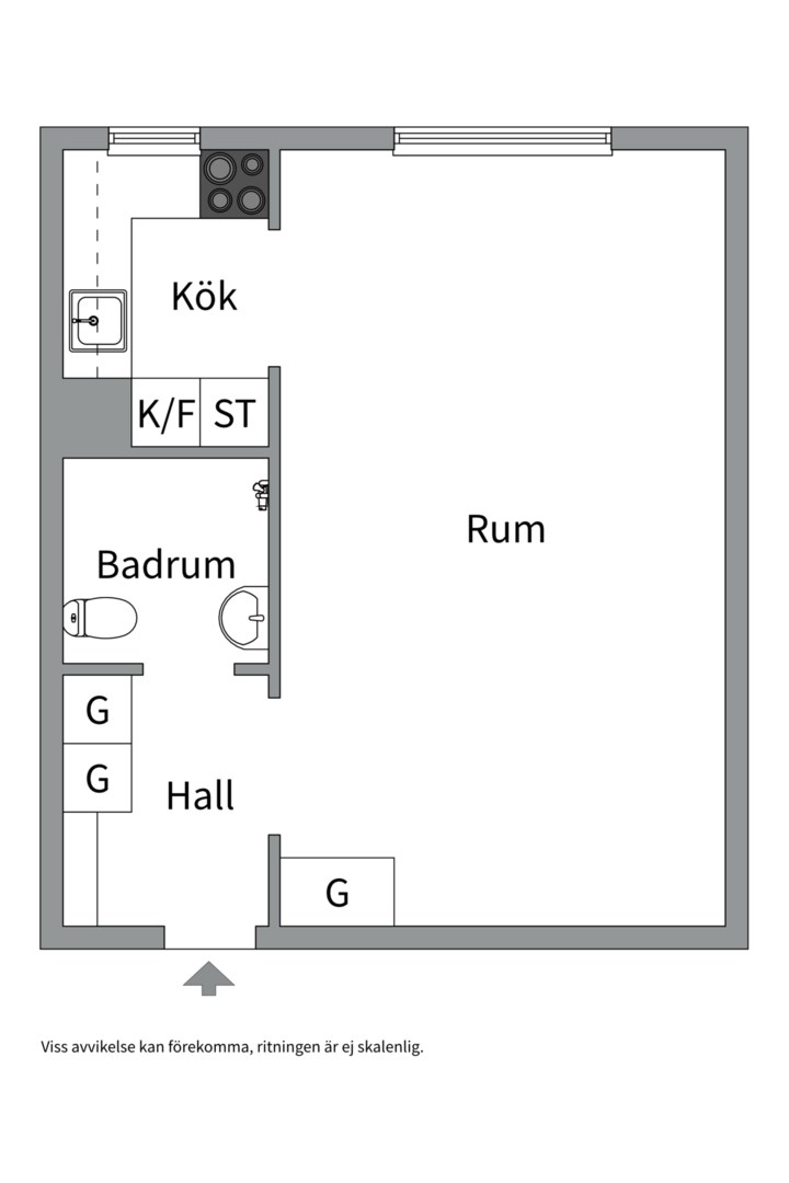 Planlösning från Edinsvägen 2, Kommande i Ektorp, Nacka