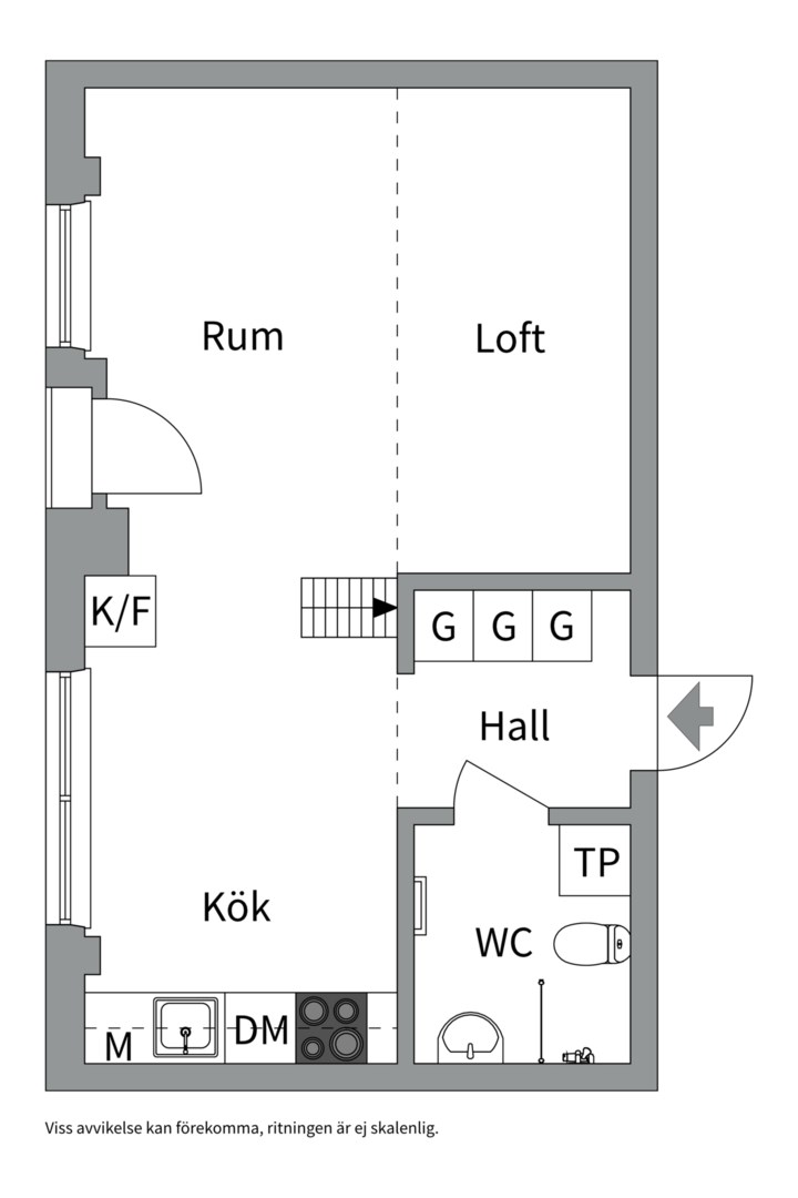 Planlösning från Stig Lindbergs gata 19B, Till salu i Gustavsbergs - Porslinskvarteren, Värmdö