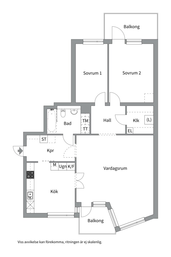 Planlösning från Liljeholmstorget 32, 3 tr, Kommande i Liljeholmen, Stockholm