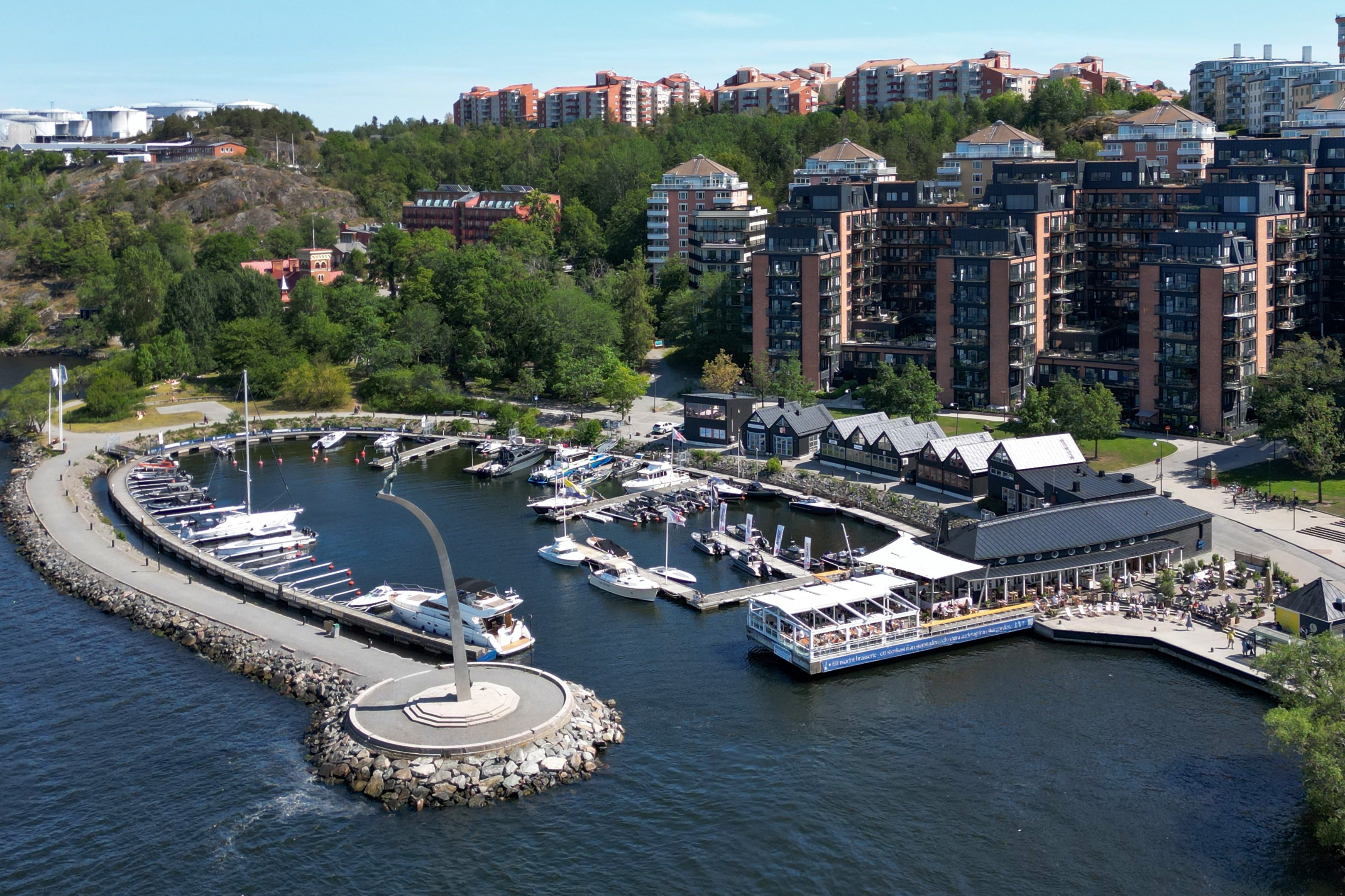Bostadsbild från Lokomobilvägen 2C, Kommande i Nacka Strand, Nacka