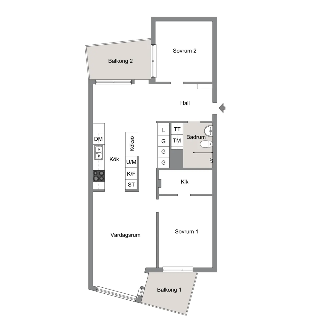 Bostadsbild från Pollargatan 24, Såld i Hammarby Sjöstad, Stockholm