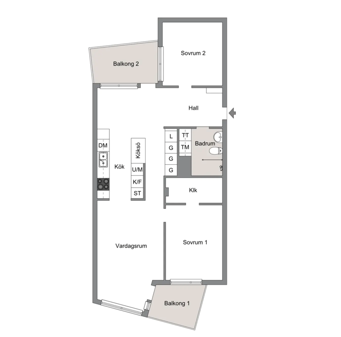 Bostadsbild från Pollargatan 24, Såld i Hammarby Sjöstad, Stockholm