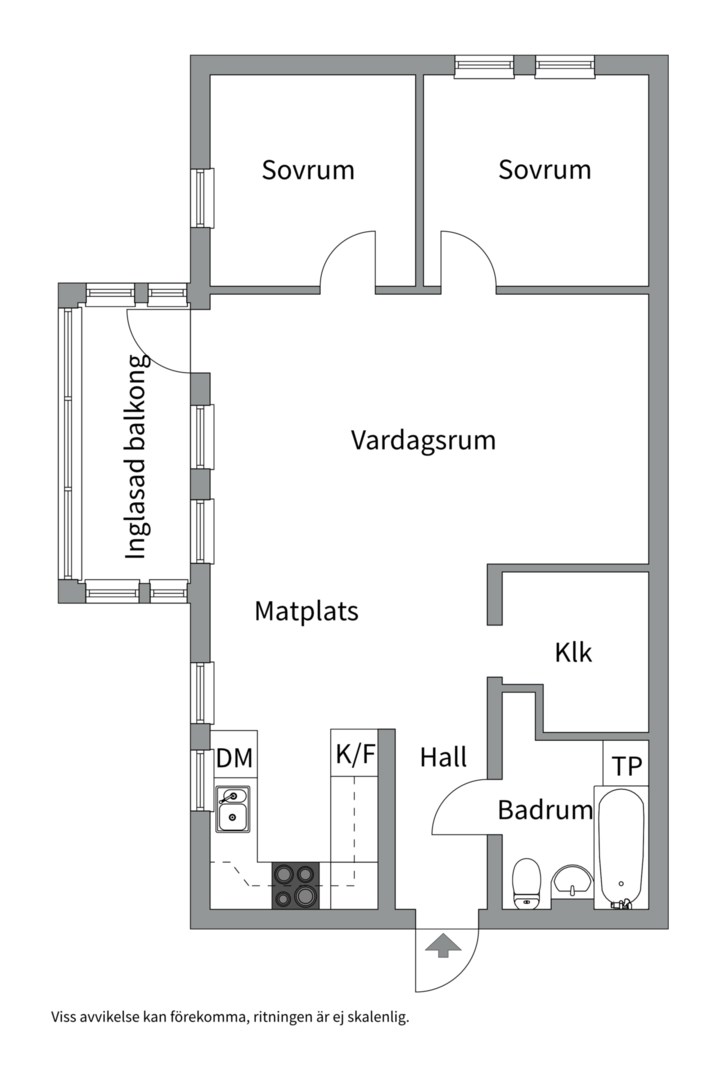 Planlösning från Ormingeringen 46B, Kommande i Västra Orminge, Nacka