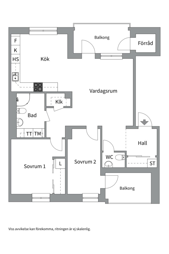Planlösning från Industrigatan 37, Till salu i Kungsängen, Uppsala