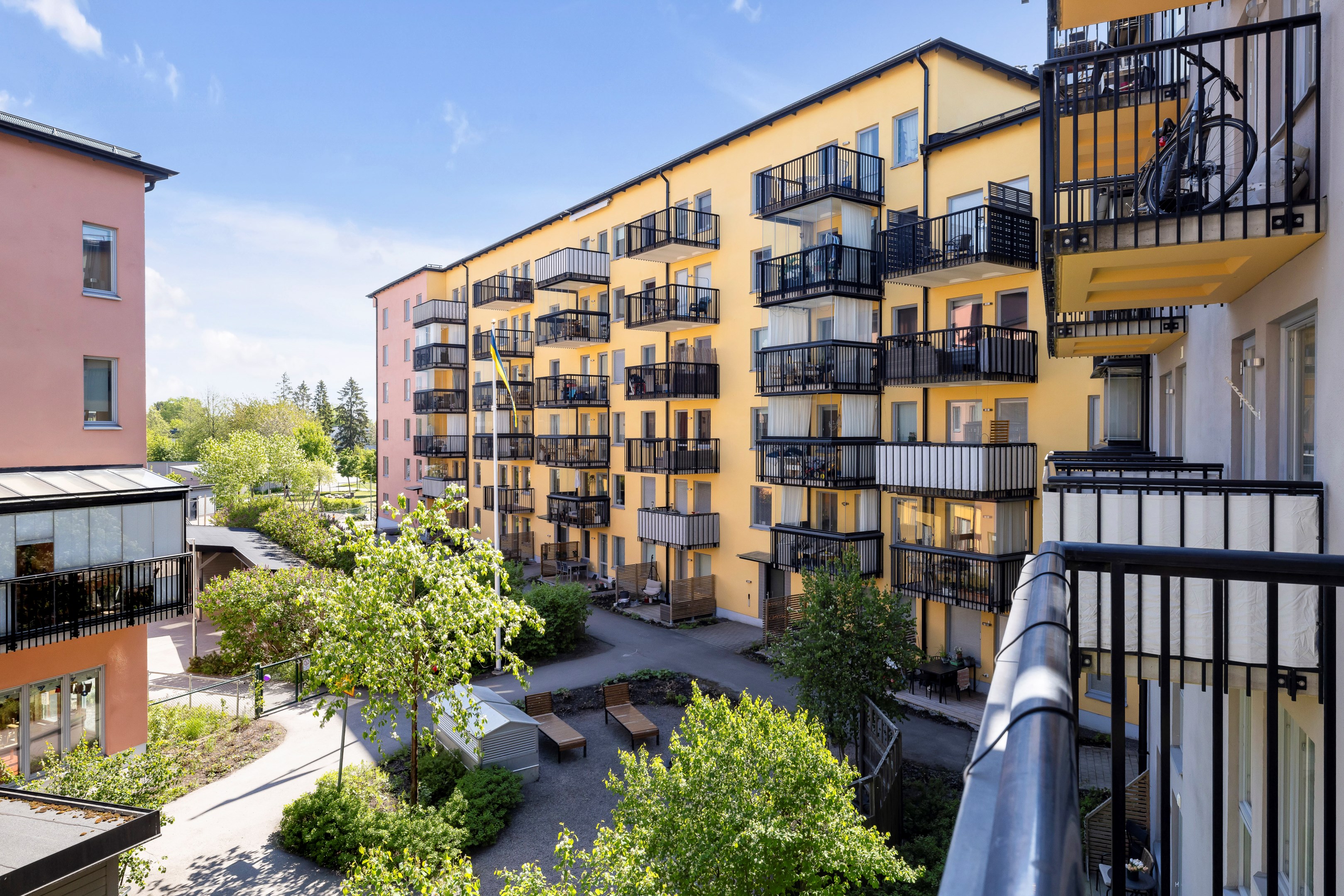 Bostadsbild från Gimogatan 13A, Kommande i Luthagen, Uppsala