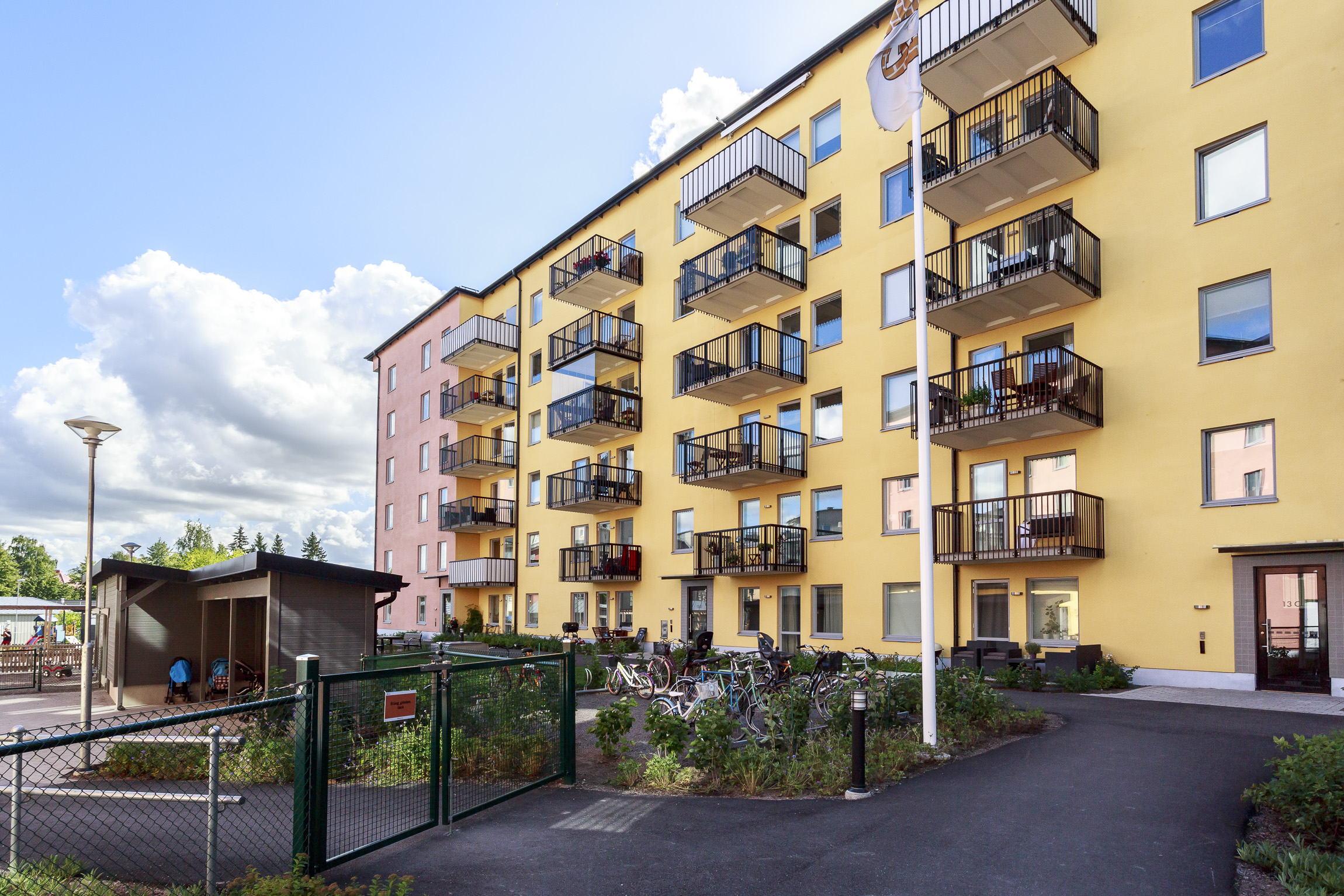 Bostadsbild från Gimogatan 13A, Kommande i Luthagen, Uppsala