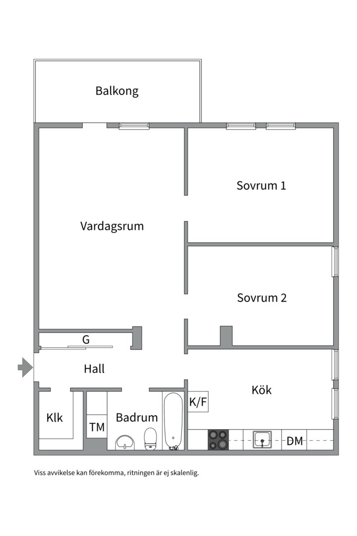 Planlösning från Ormingeringen 36, Såld i Västra Orminge, Nacka