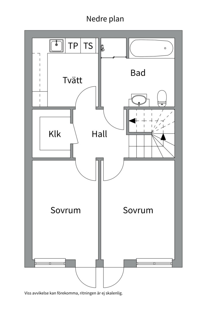 Planlösning från Boo strandväg 1K, Kommande i Eriksvik, Nacka