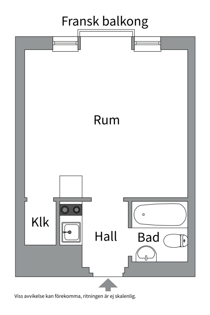Planlösning från Fålhagsleden 4B, Såld i Fålhagen, Uppsala
