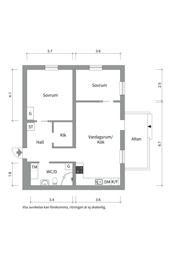Planlösning från Hjulaxelvägen 70, Kommande i Gunsta, Uppsala