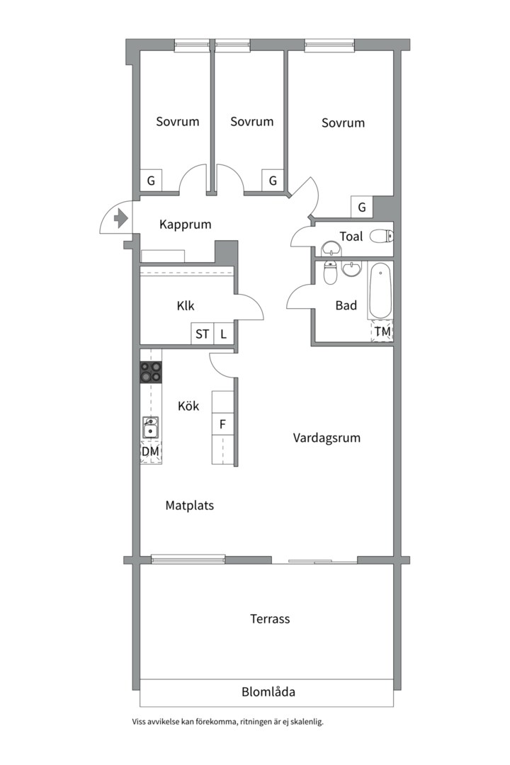 Planlösning från Elgentorpsvägen 17, Kommande i Tullinge Centralt, Botkyrka