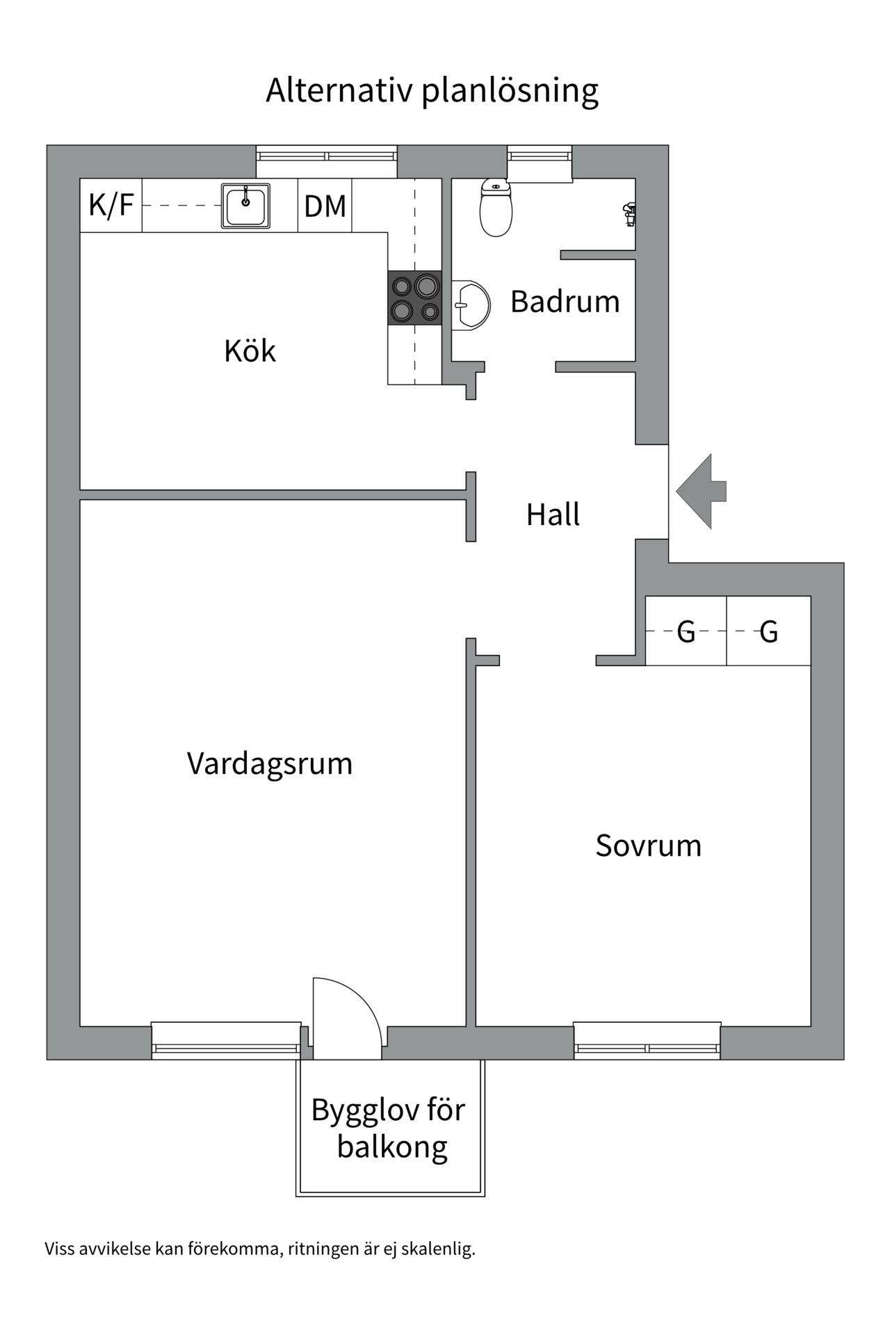 Bostadsbild från Fastlagsvägen 15, Såld i Midsommarkransen, Stockholm