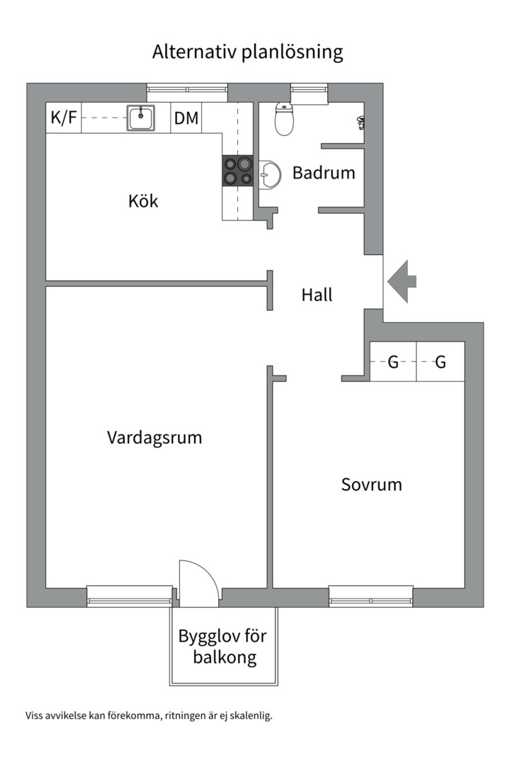 Bostadsbild från Fastlagsvägen 15, Såld i Midsommarkransen, Stockholm