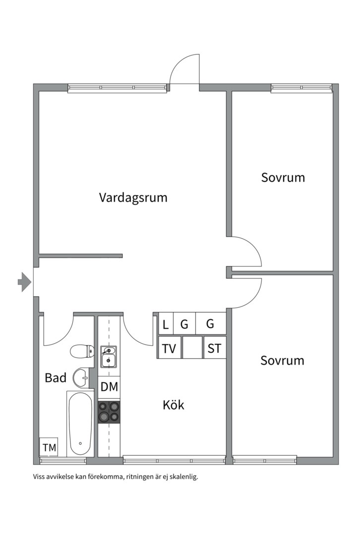 Planlösning från Ljuskärrsvägen 69, Såld i Ljuskärrsberget - Saltsjöbaden, Nacka