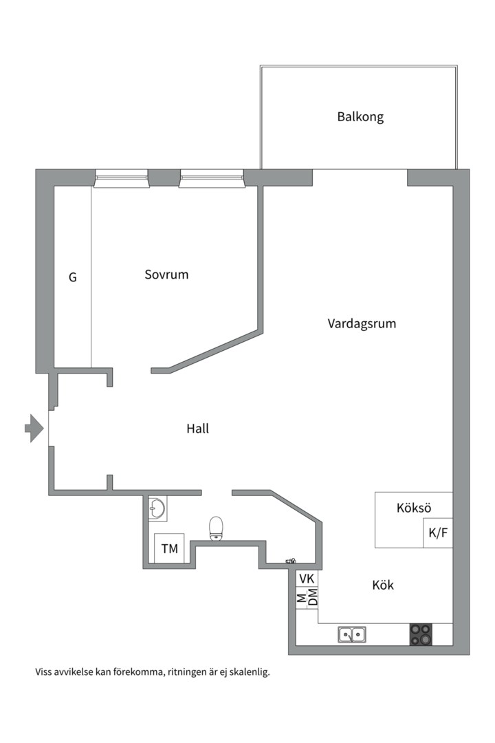 Planlösning från Frödingsvägen 12, Såld i Kungsholmen - Fredhäll, Stockholm