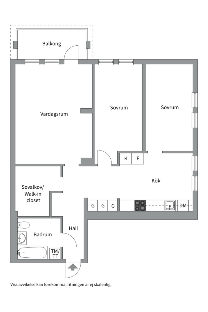Planlösning från Ormingeringen 71, Till salu i Västra Orminge, Nacka