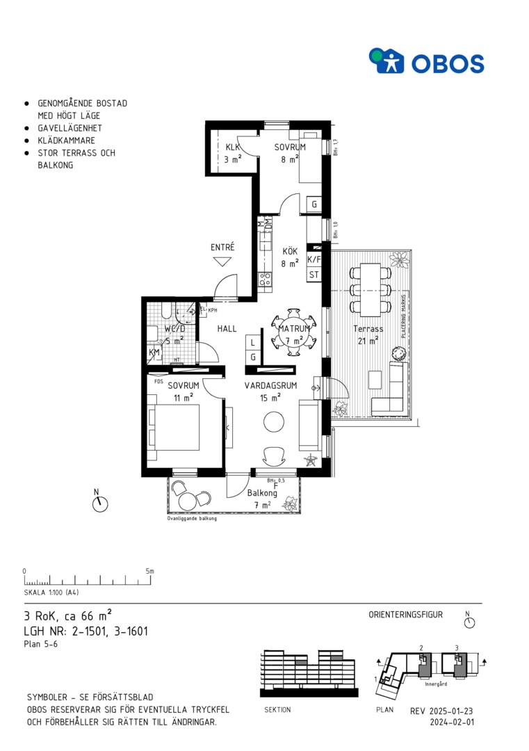 Planlösning från Centralvägen 101, Till salu i Roslags Näsby, Täby
