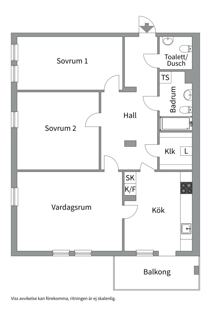 Planlösning från Ormingeringen 18 1tr, Kommande i Västra Orminge, Nacka