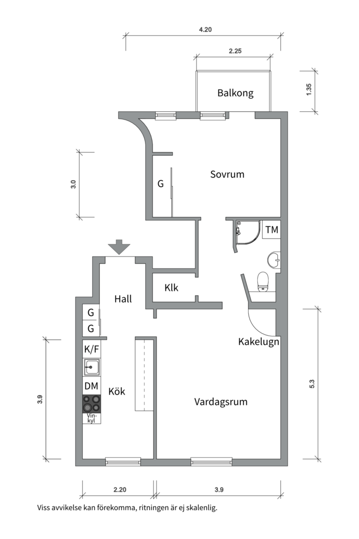 Planlösning från Fleminggatan 111, 3tr, Såld i Kungsholmen - Fridhemsplan, Stockholm