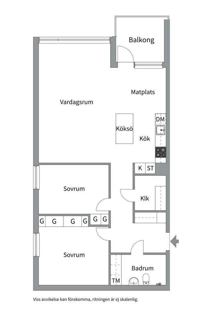 Planlösning från Tallidsvägen 2, Kommande i Finntorp, Nacka