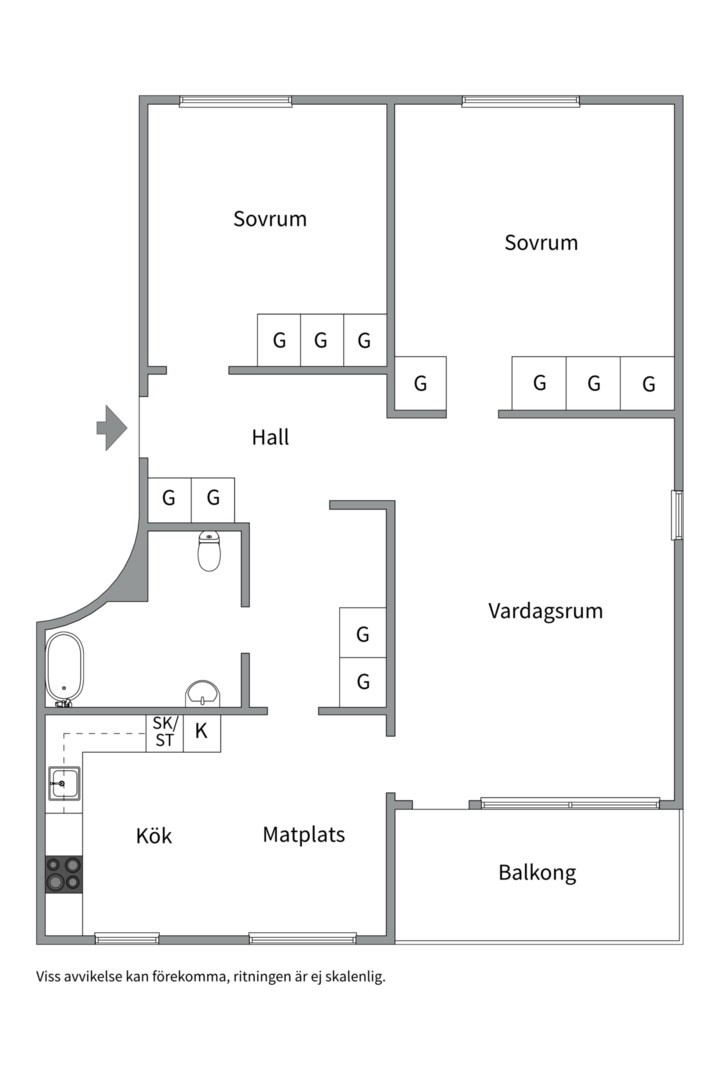 Planlösning från Gränby bilgata 8, Kommande i Gränby, Uppsala