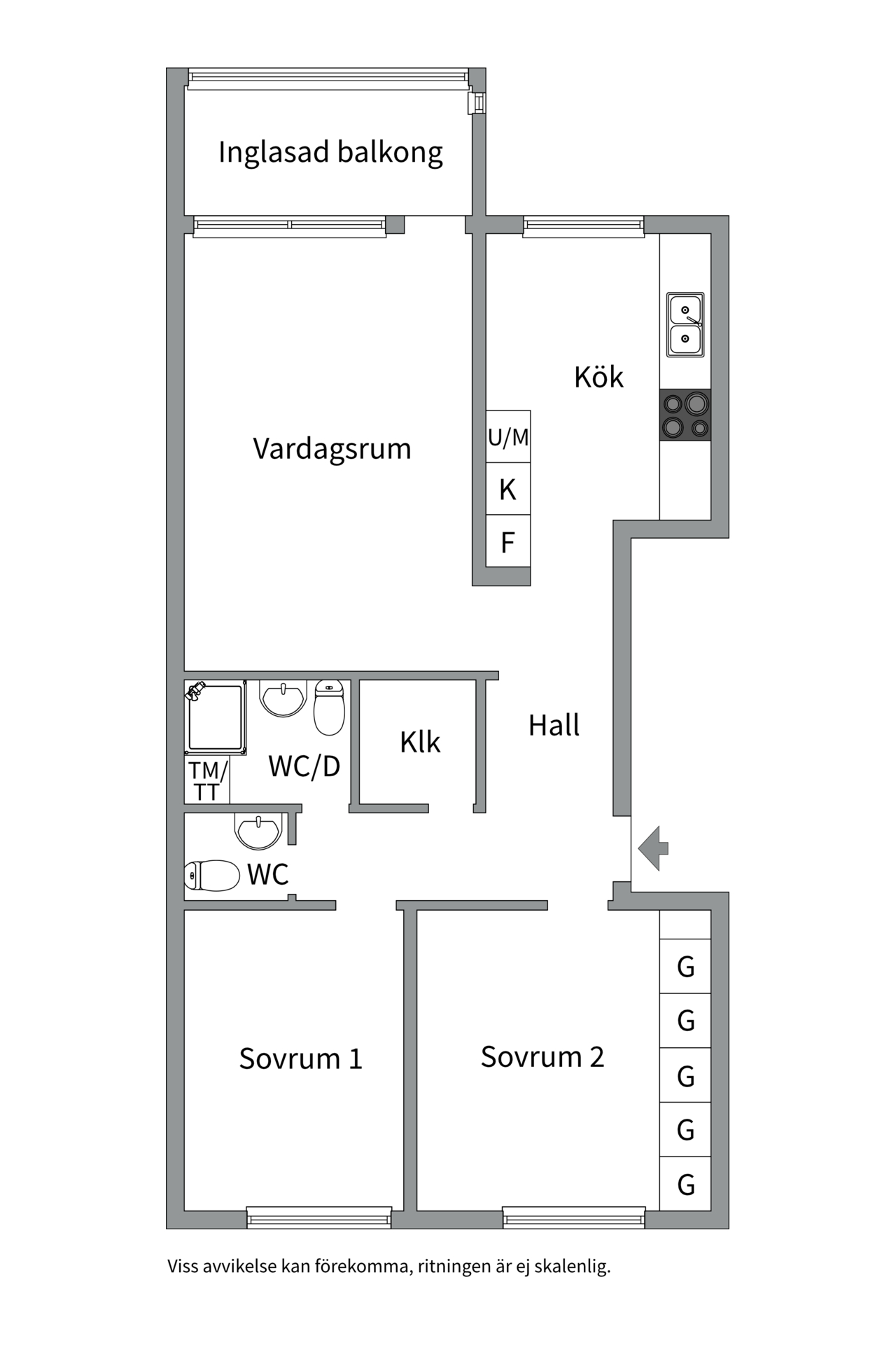 Bostadsbild från Polstjärnegatan 51, Kommande i Vetterstorp, Västerås