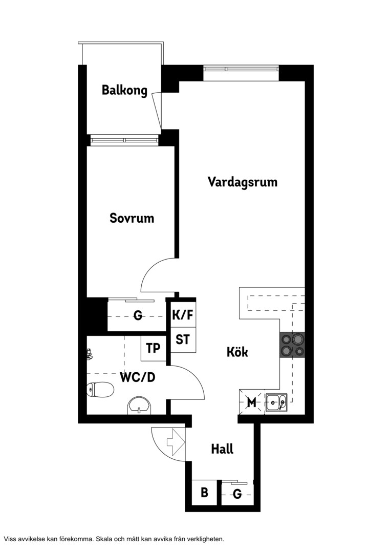 Planlösning från Fridensborgsvägen 62, Såld i Järvastaden, Solna