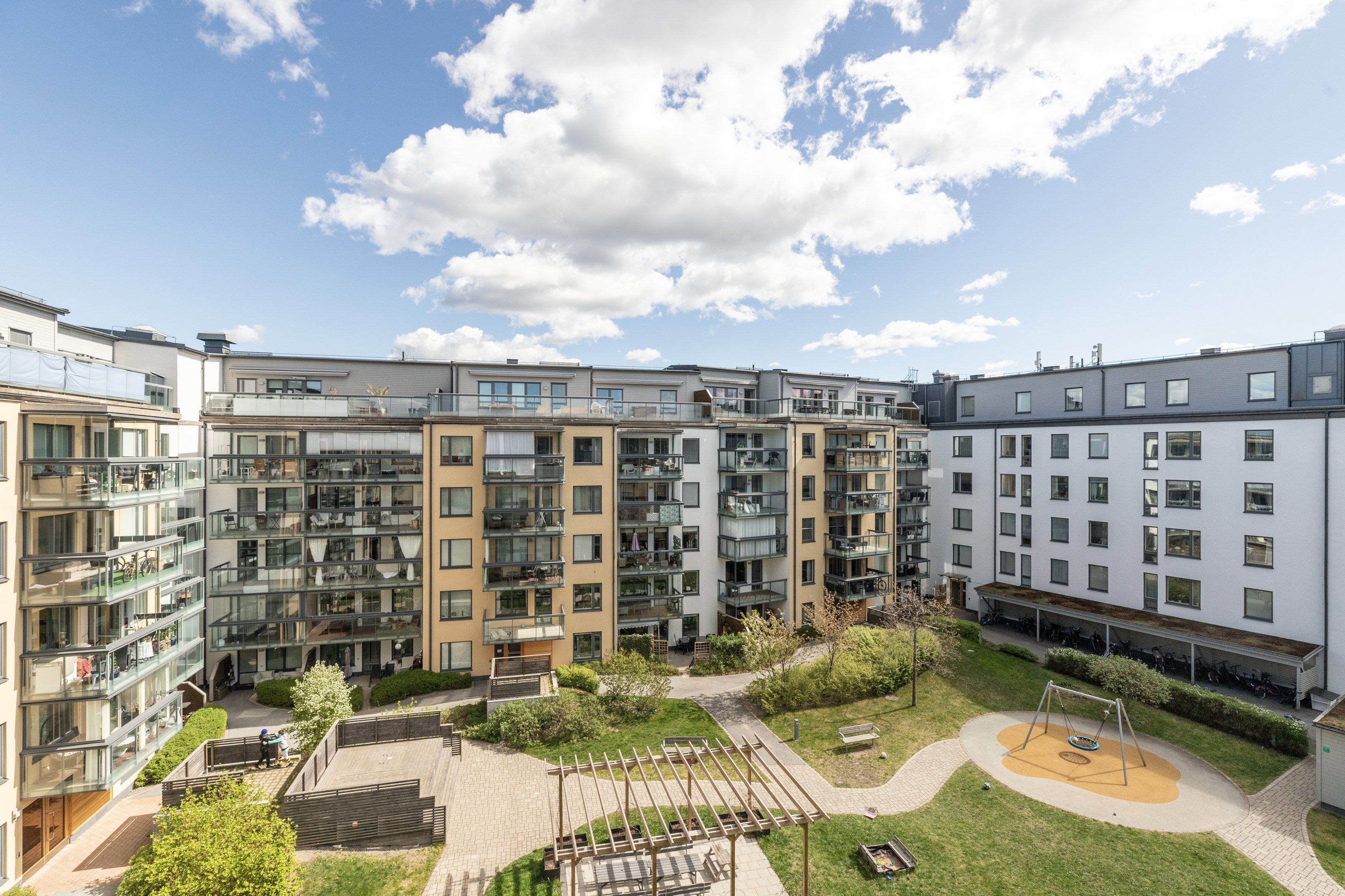 Bostadsbild från Våtmarksvägen 33, Kommande i Järvastaden, Solna