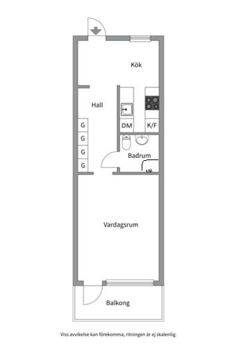Planlösning från Sturegatan 3, Till salu i Främre Luthagen, Uppsala
