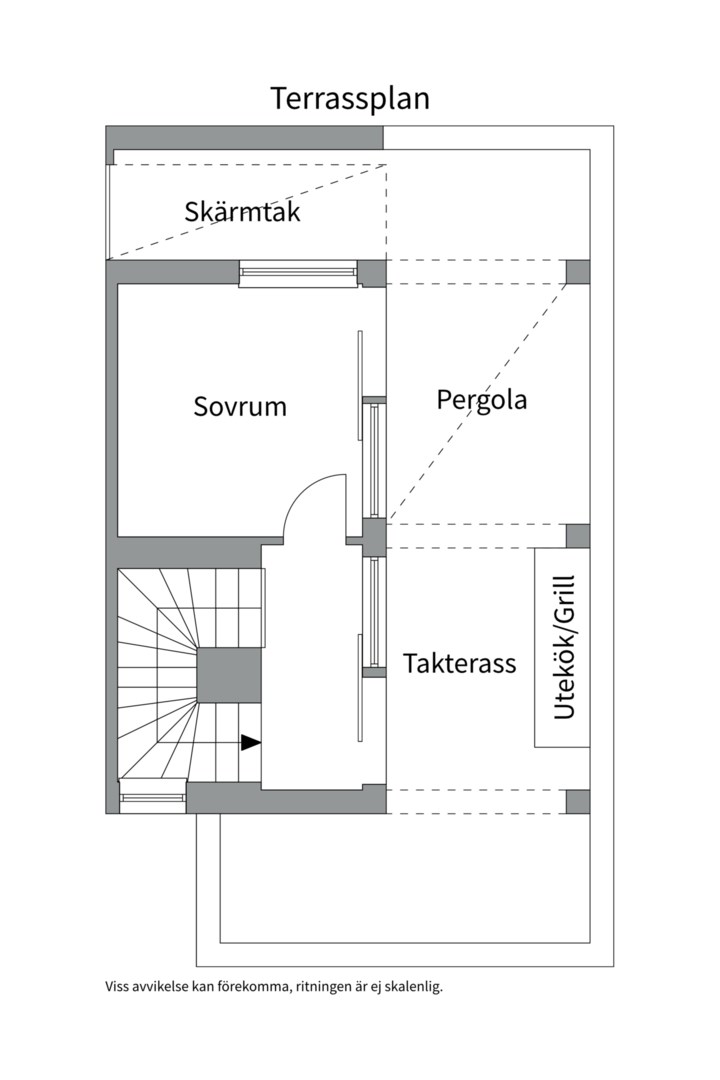Planlösning från Tollarevägen 29B, Till salu i Tollare, Nacka