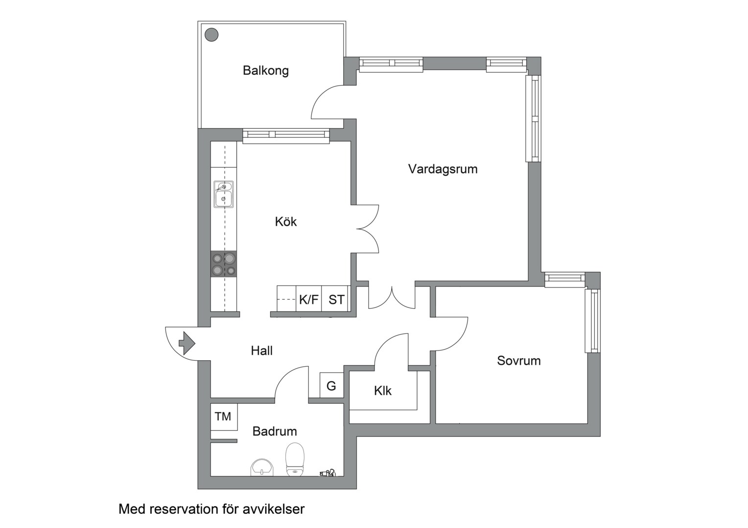 Planlösning från Ågatan 17, vån 6/7, Såld i Centrala Sundbyberg, Sundbyberg
