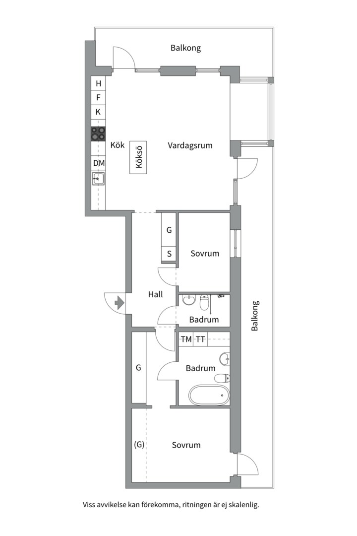 Planlösning från Tollareslingan 5, 9/9 tr, Kommande i Tollare, Nacka