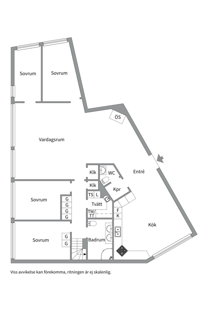 Planlösning från Skyttevägen 18A, Kommande i Solsidan - Saltsjöbaden, Nacka